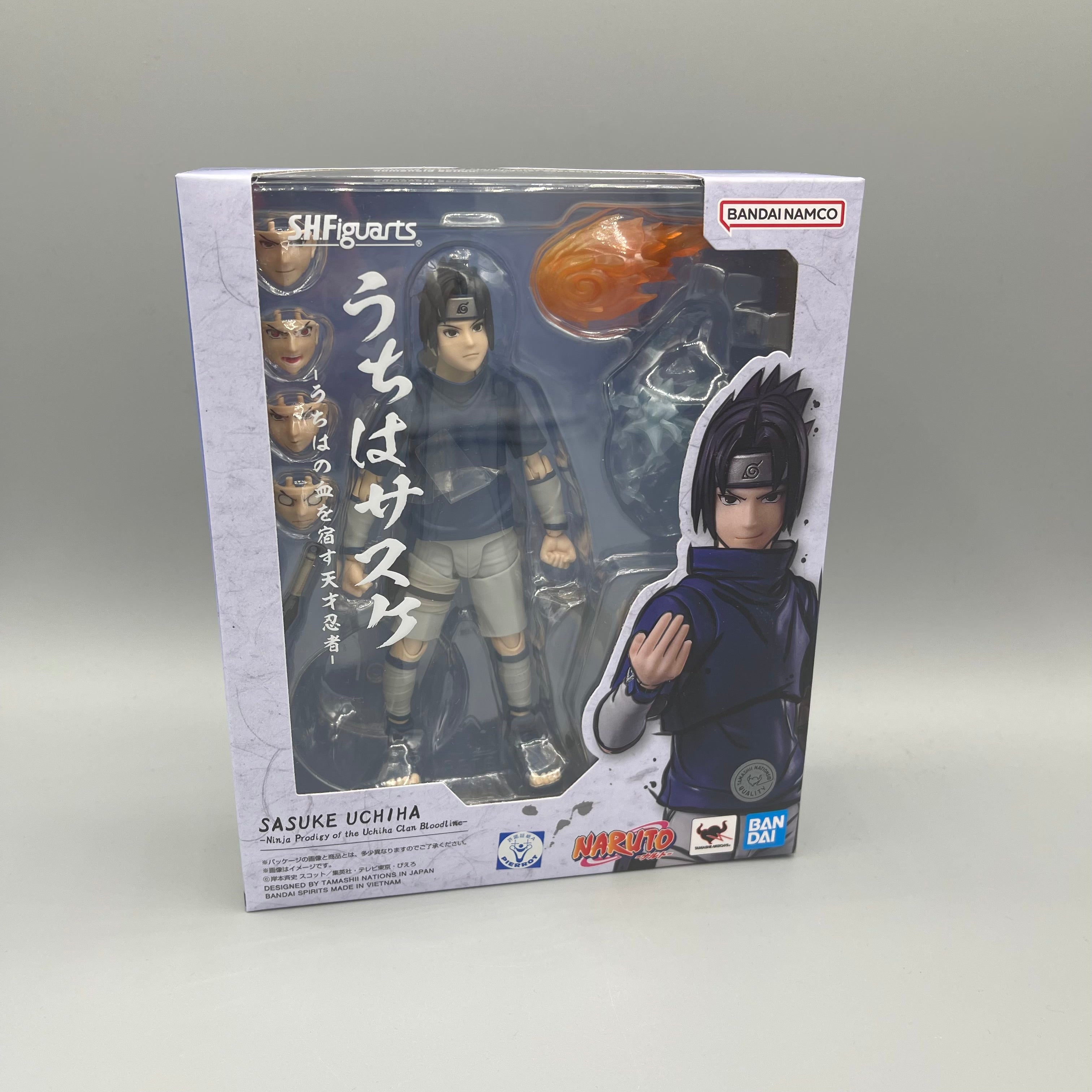 Bandai S.H. Figuarts Naruto - Sasuke Uchiha - Ninja Prodigy of the Uchiha Clan Bloodline Action Figure