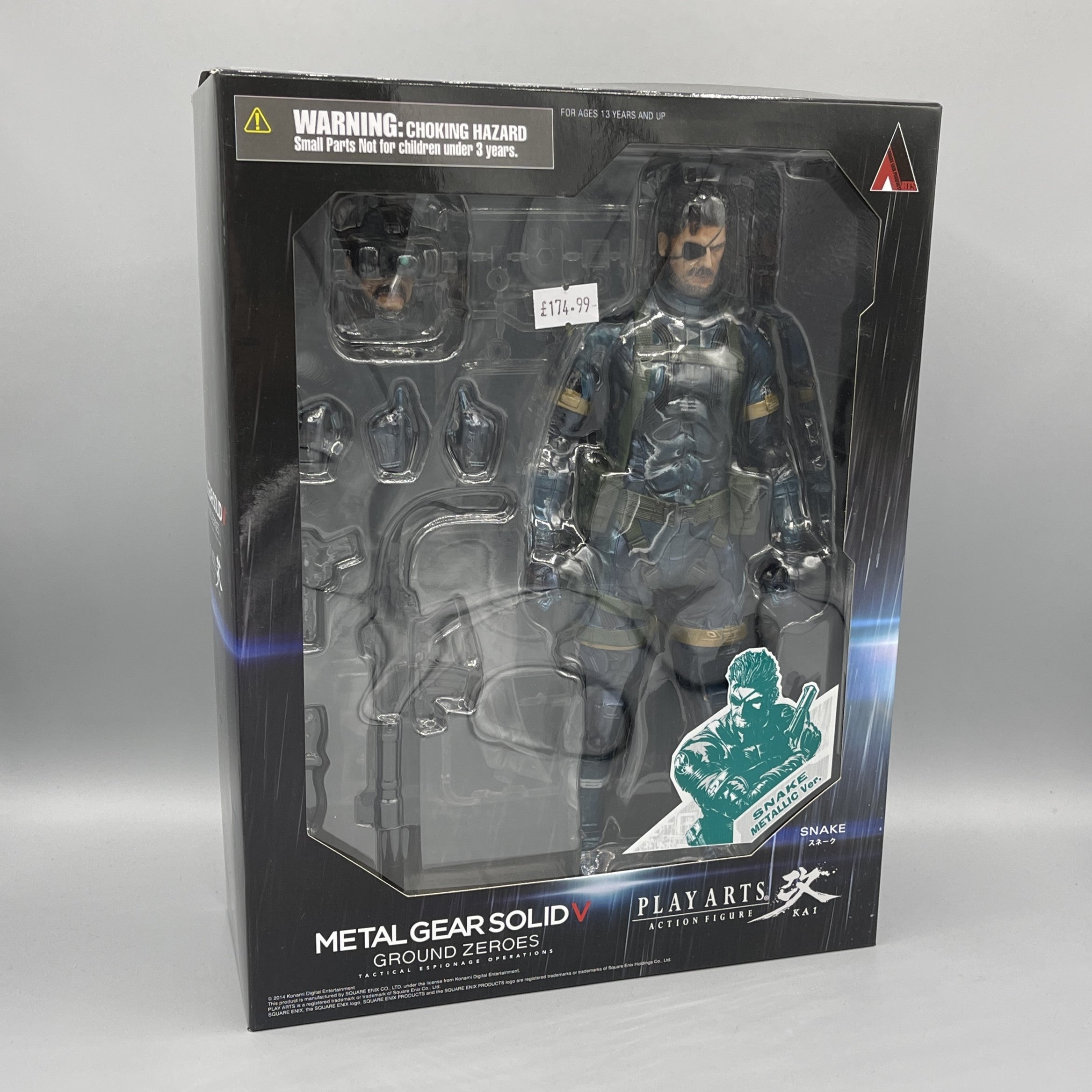 Square Enix Play Arts Kai - Metal Gear Solid V: Ground Zeroes - Snake (Metallic Ver.) Action Figure