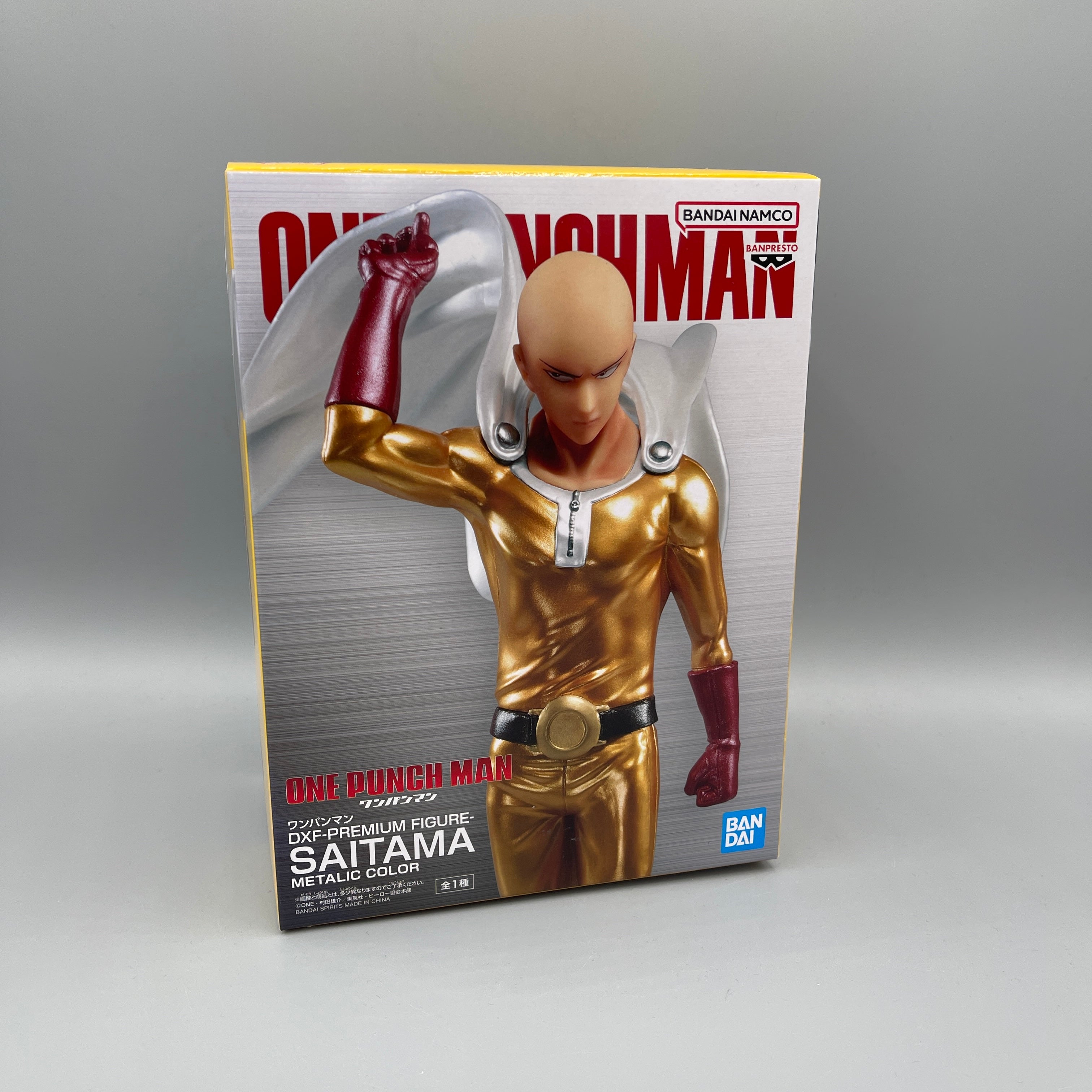 Bandai Banpresto DXF Premium One Punch Man Saitama Metallic Colour Figure