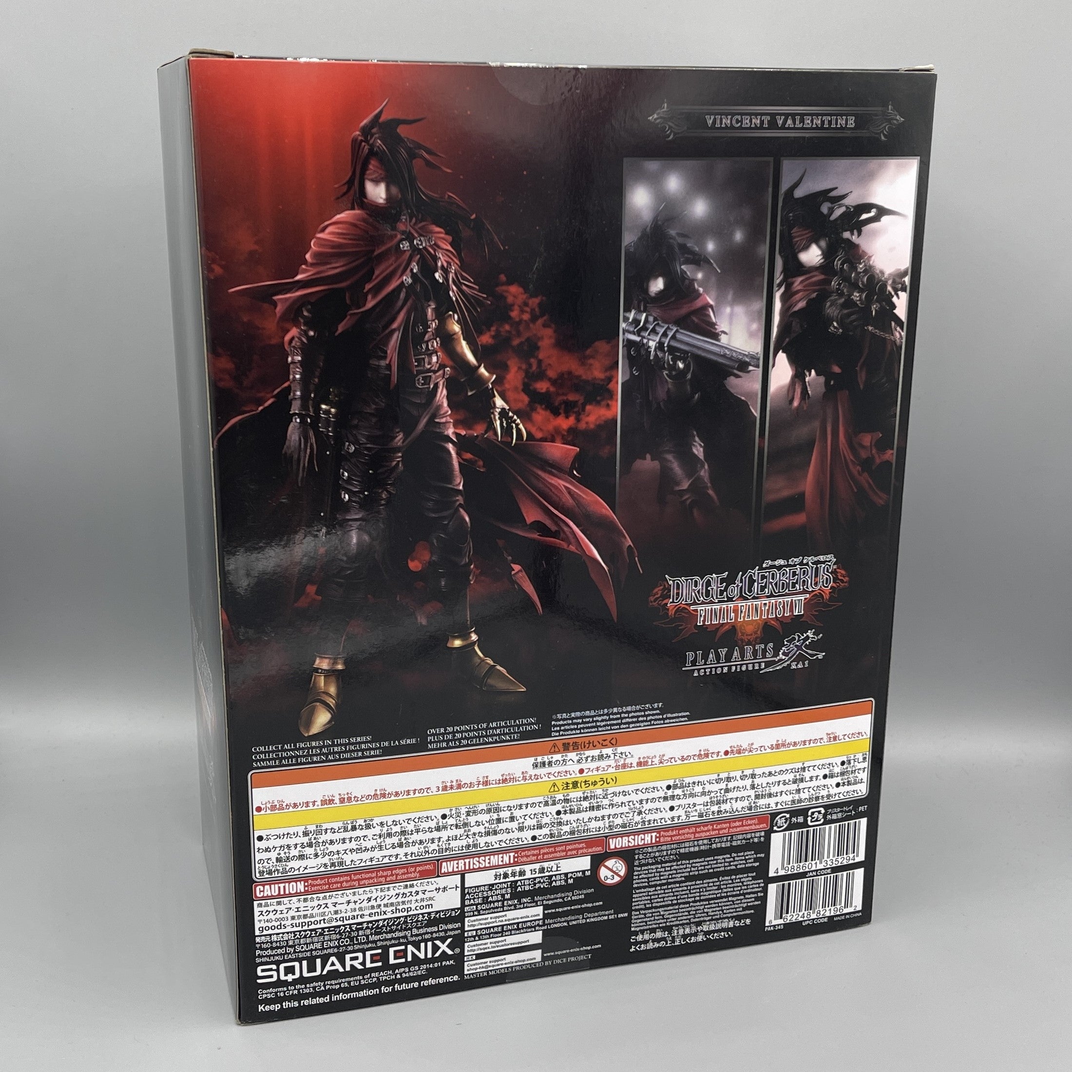 Square Enix Play Arts Kai Final Fantasy VII: Dirge of Cerberus - Vincent Valentine Action Figure