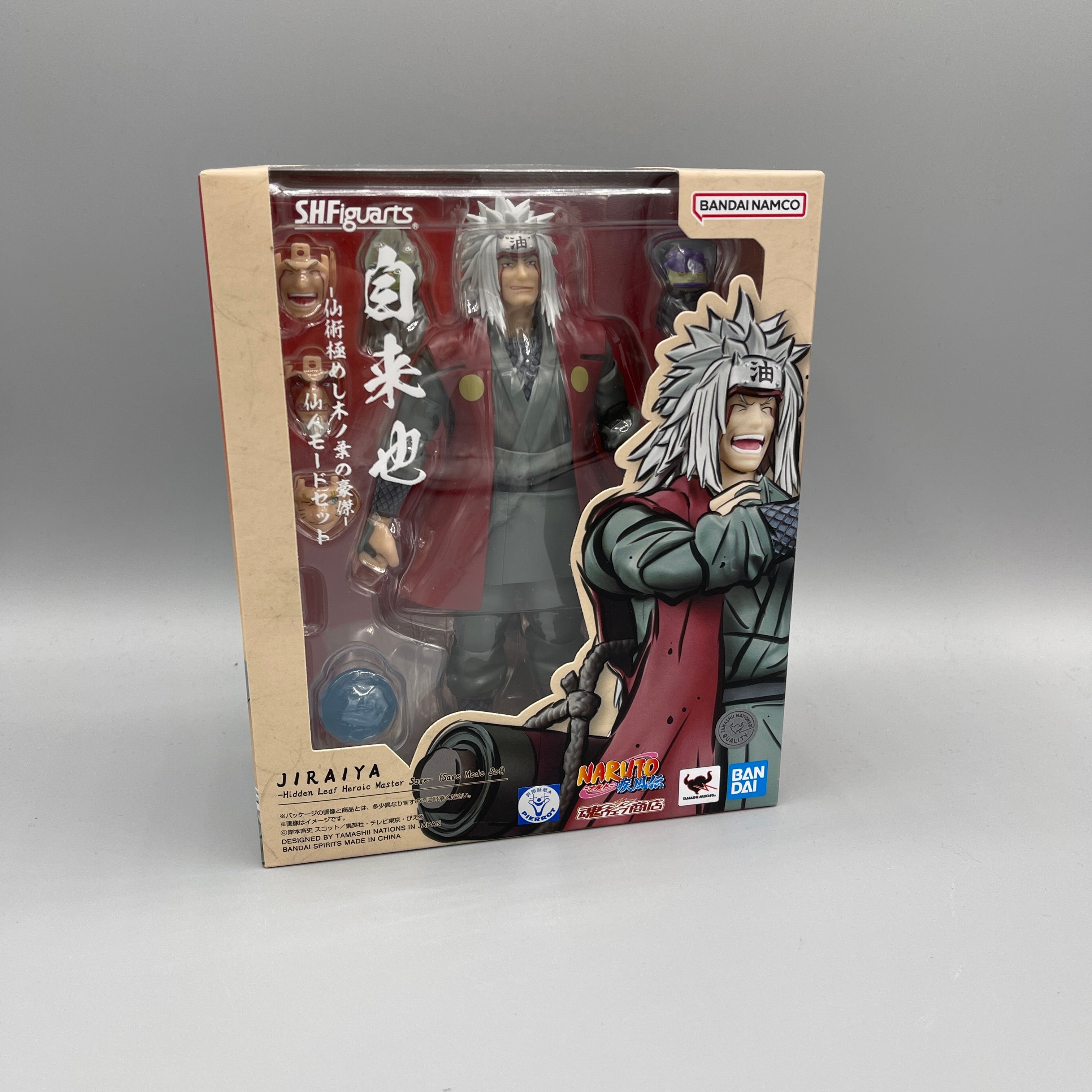 Bandai S.H. Figuarts Naruto - Jiraiya  - Hidden Leaf Heroic Master Sage - Action Figure