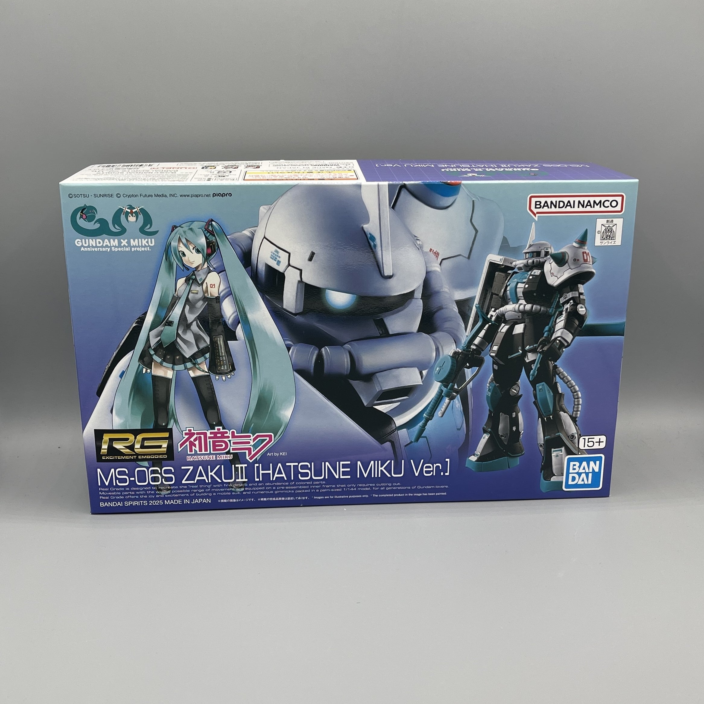 P-Bandai RG 1/144 Gundam x Miku - MSN-06S Zaku II [Hatsune Miku Ver.]