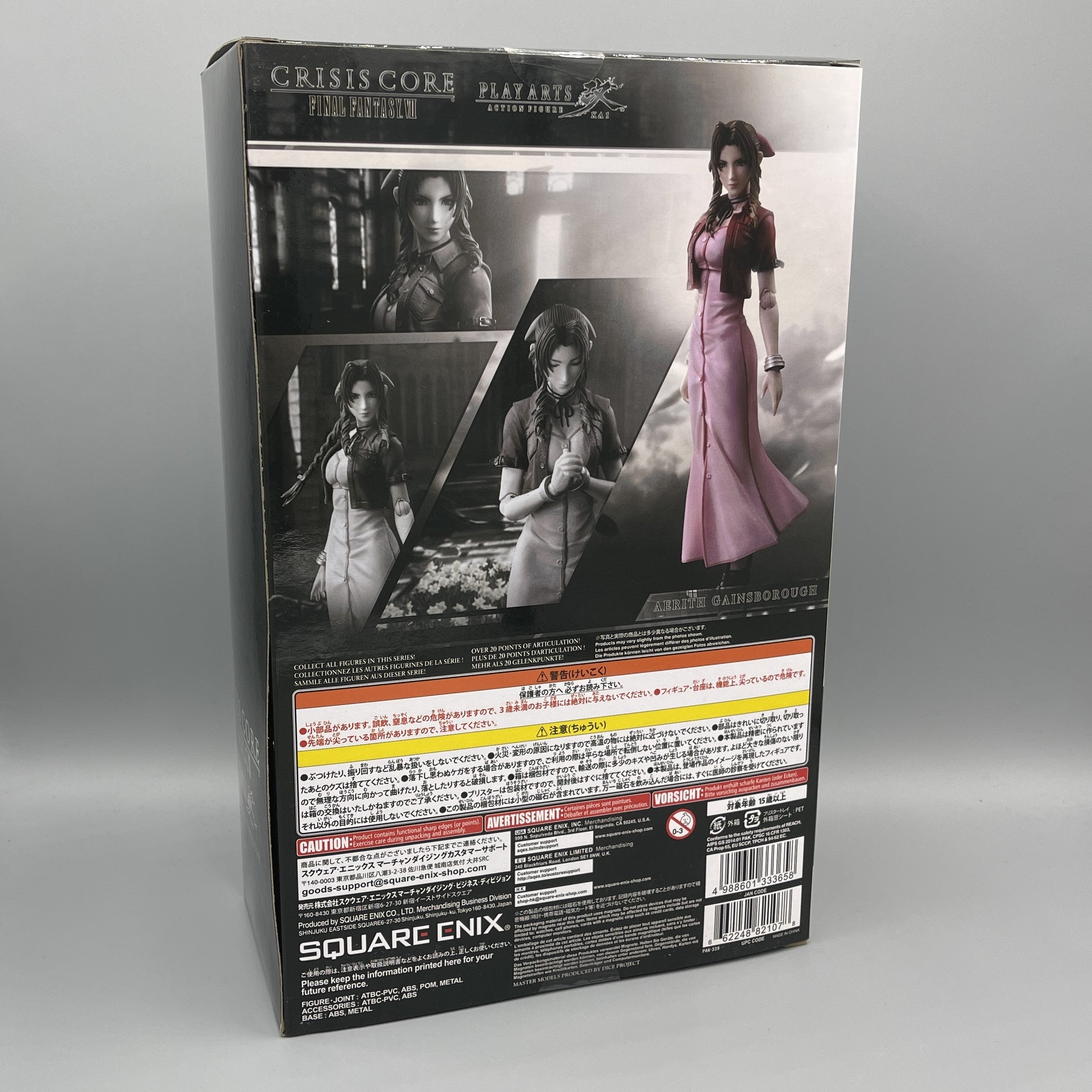 Square Enix Play Arts Kai Crisis Core Final Fantasy VII Aerith Gainsborough Action Figure