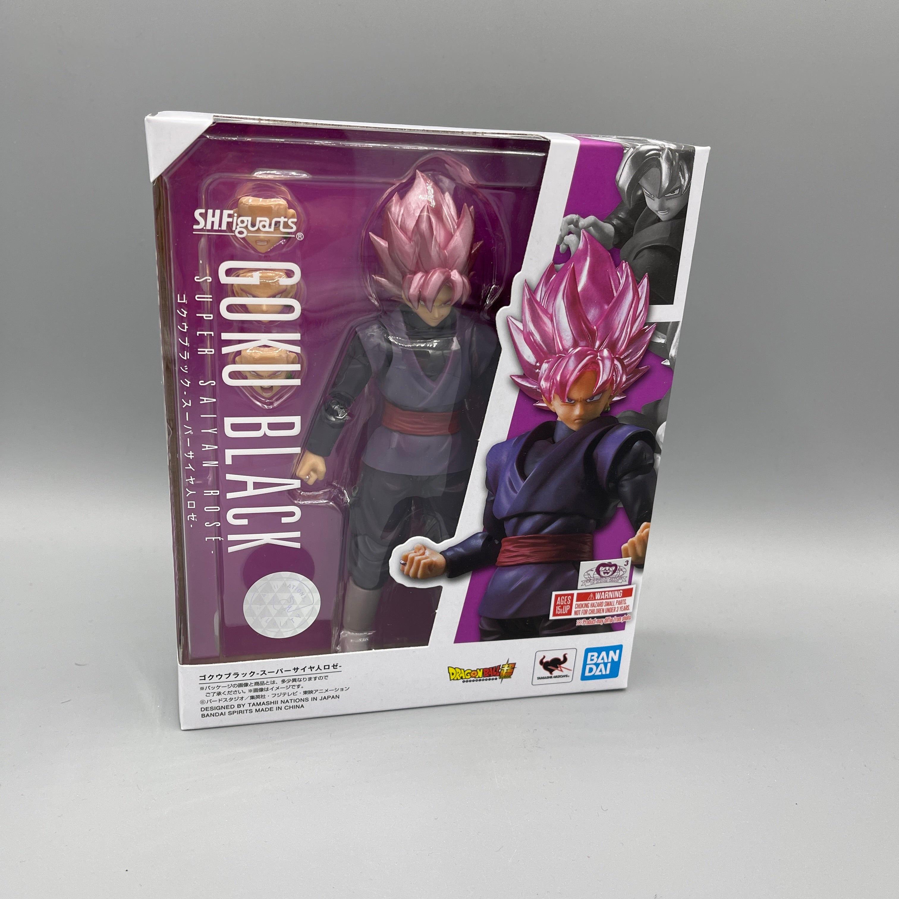 Bandai S.H. Figuarts Dragon Ball Super Goku Black Super Saiyan Rose Action Figure