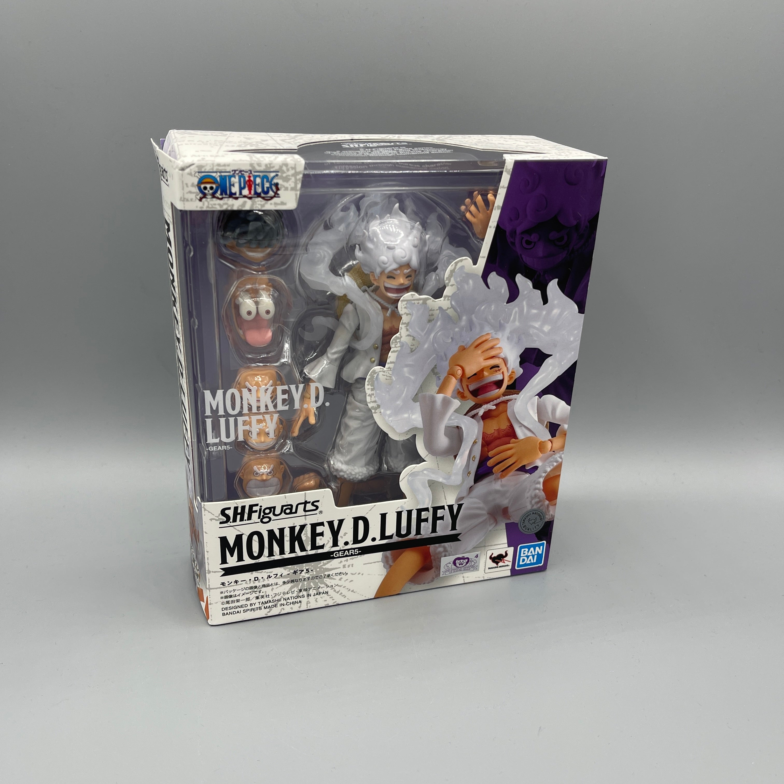 Bandai S.H. Figuarts One Piece Monkey. D. Luffy Gear 5 Action Figure - Box Damaged