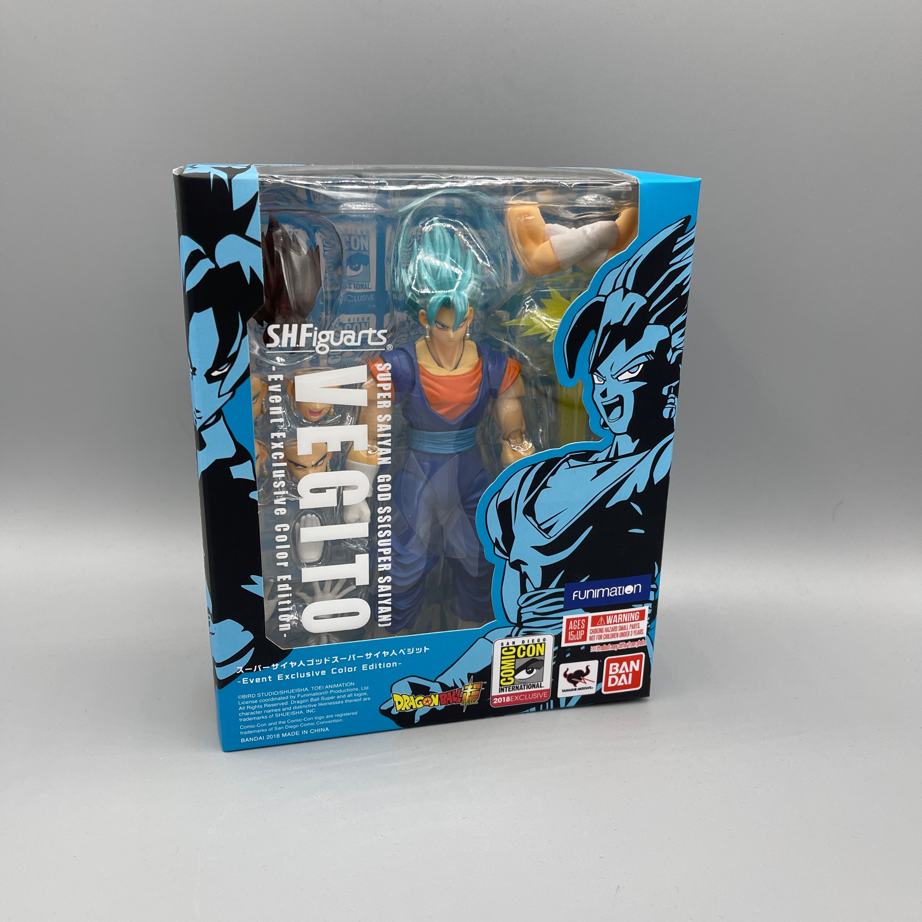 Bandai S.H. Figuarts Dragon Ball Super Vegito Blue SDCC 2018 Event Exclusive Action Figure