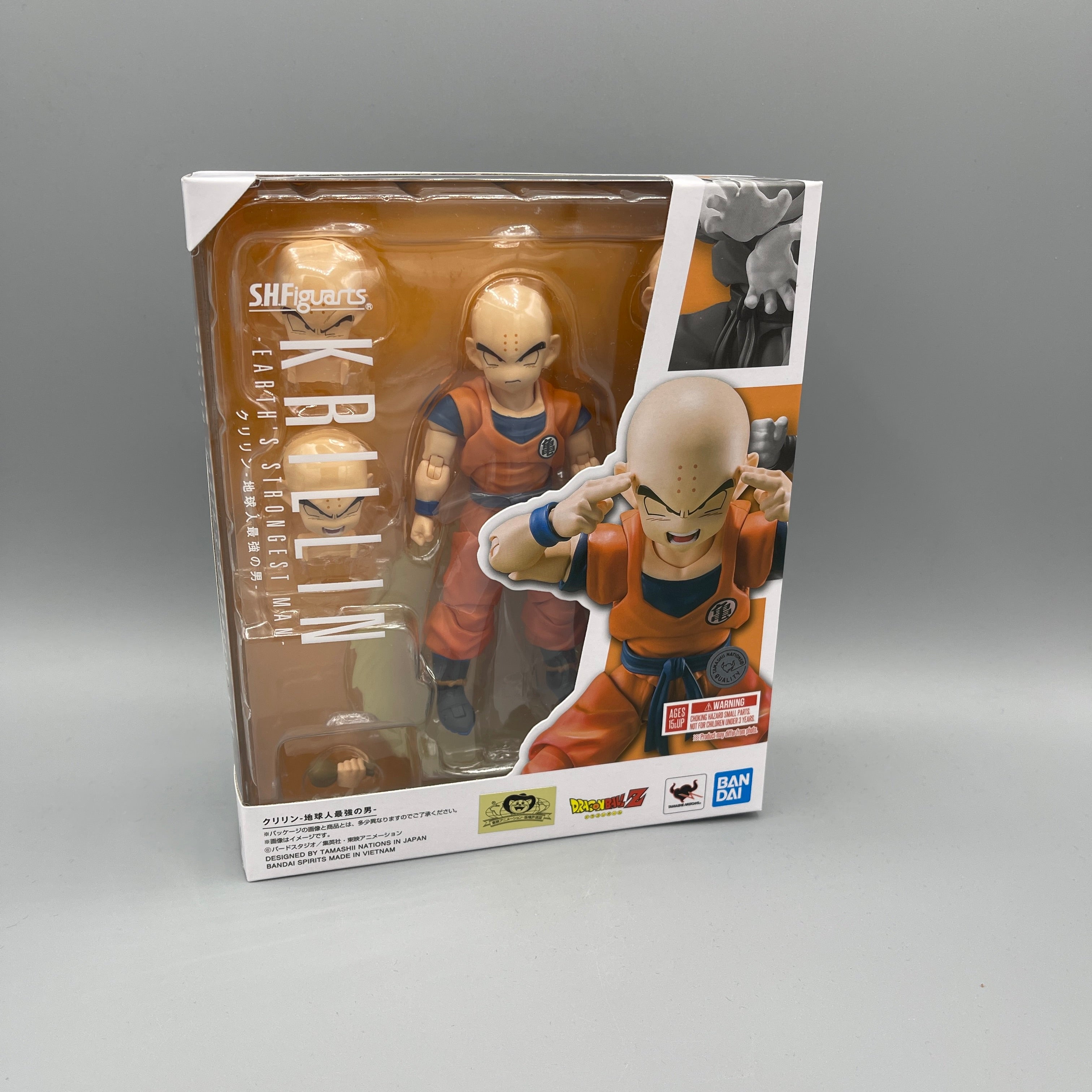 Bandai S.H. Figuarts Dragon Ball Z Krillin - Earths Strongest Man - Action Figure