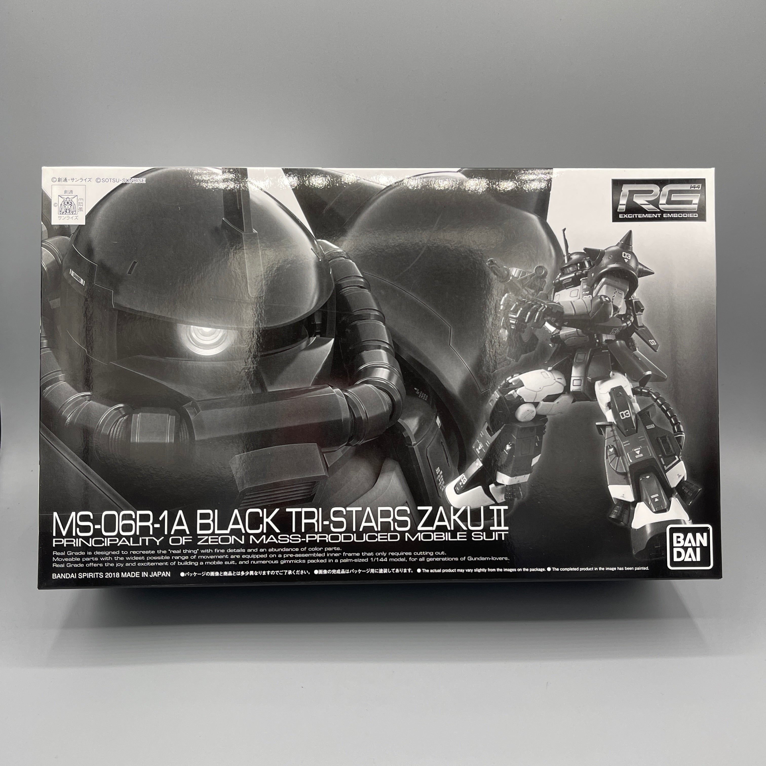 P-Bandai RG 1/144 MS-06R-1A Black Tri-Stars Zaku II