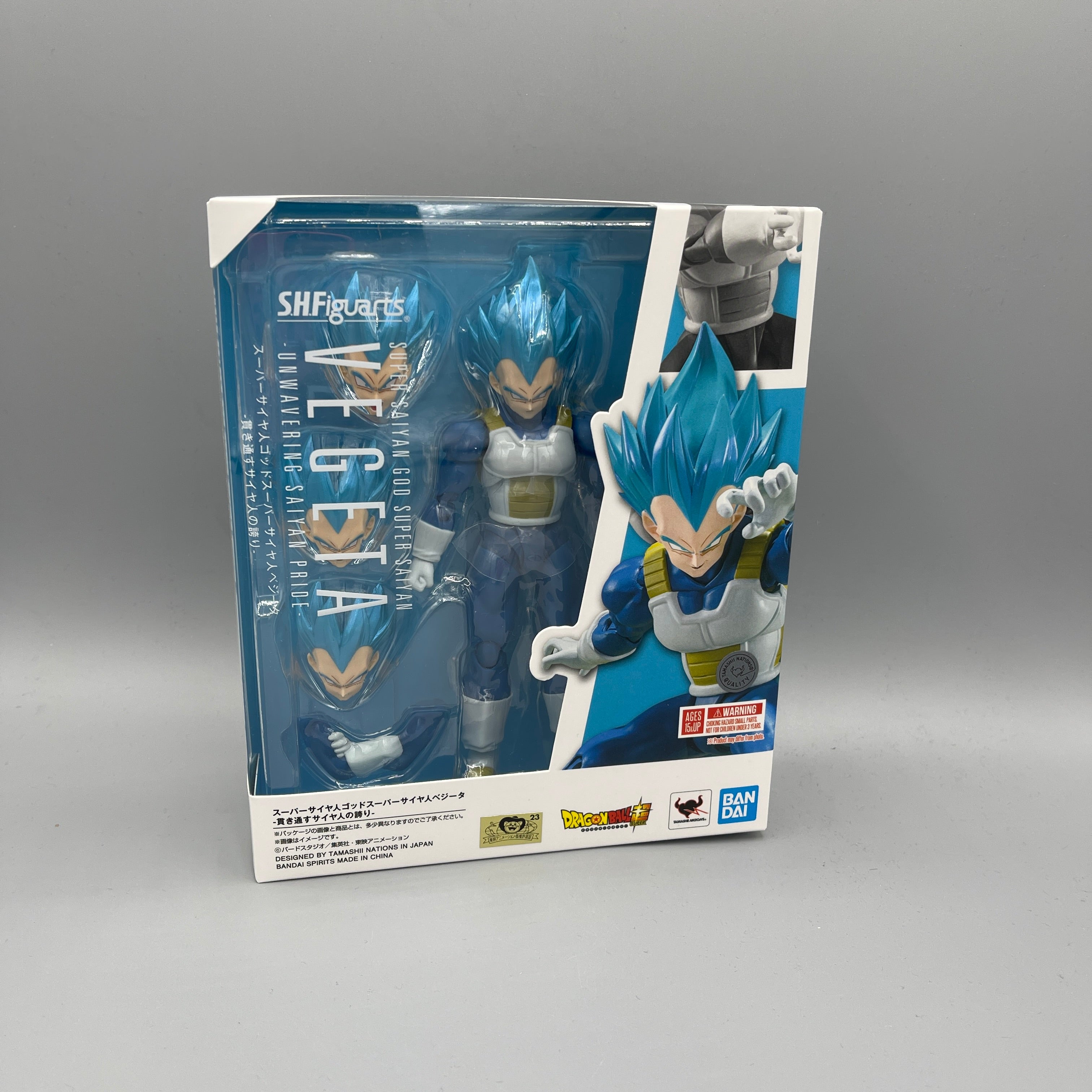 Bandai S.H. Figuarts Dragon Ball Super SSB Vegeta - Unwavering Saiyan Pride Action Figure