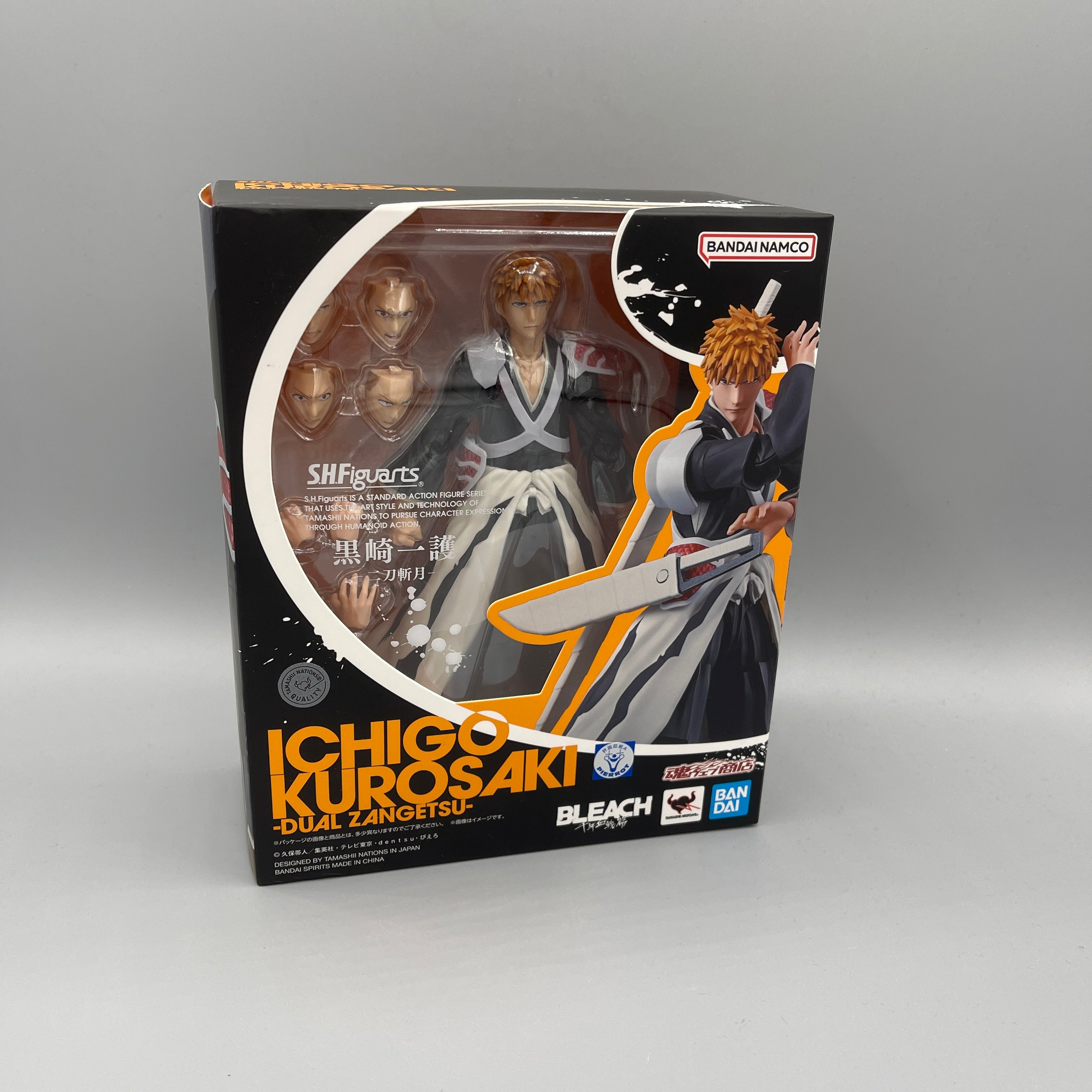 Bandai S.H. Figuarts Bleach Ichigo Kurosaki Dual Zangetsu Action Figure