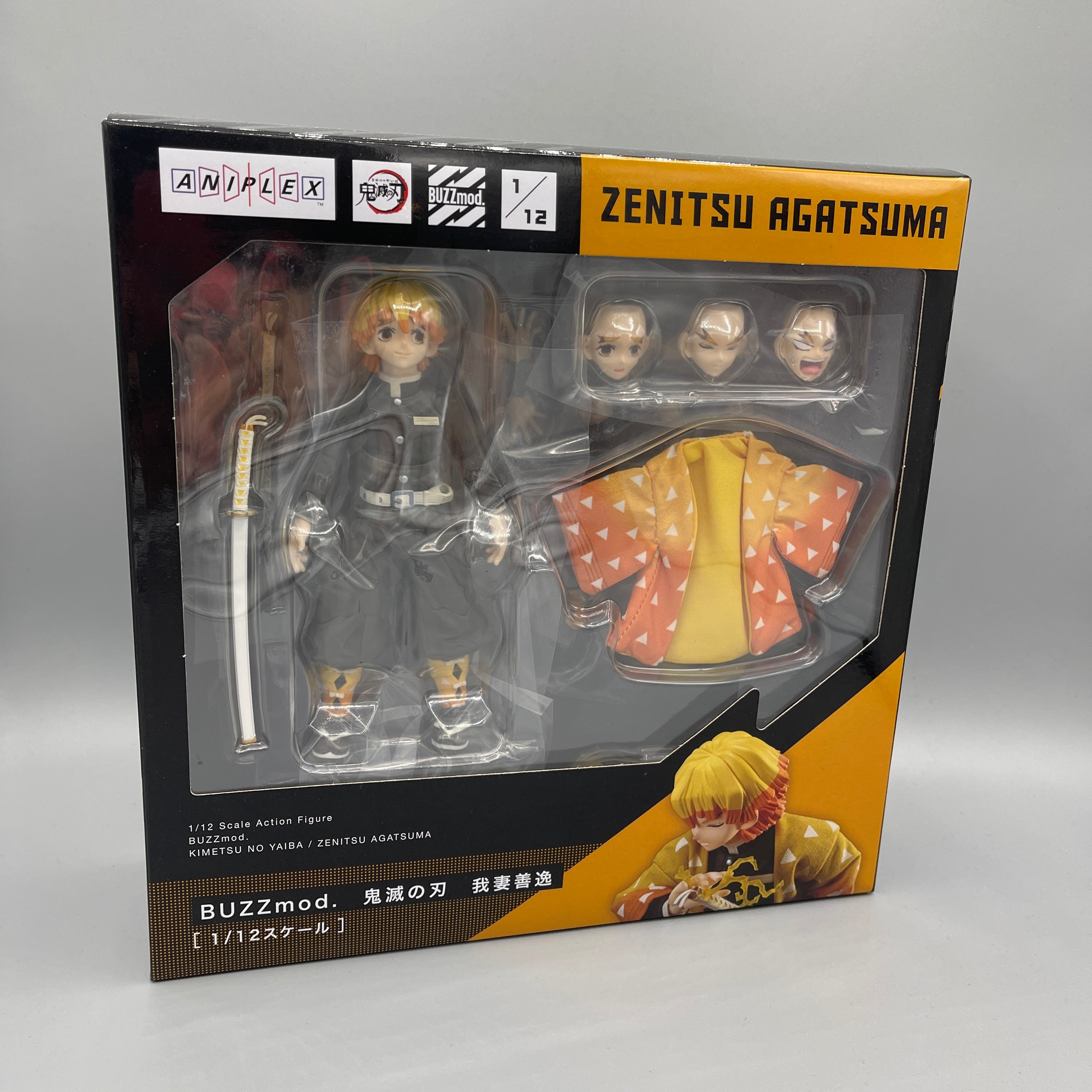 Aniplex BUZZmod. Demon Slayer: Kimetsu no Yaiba - Zenitsu Agatsuma Action Figure