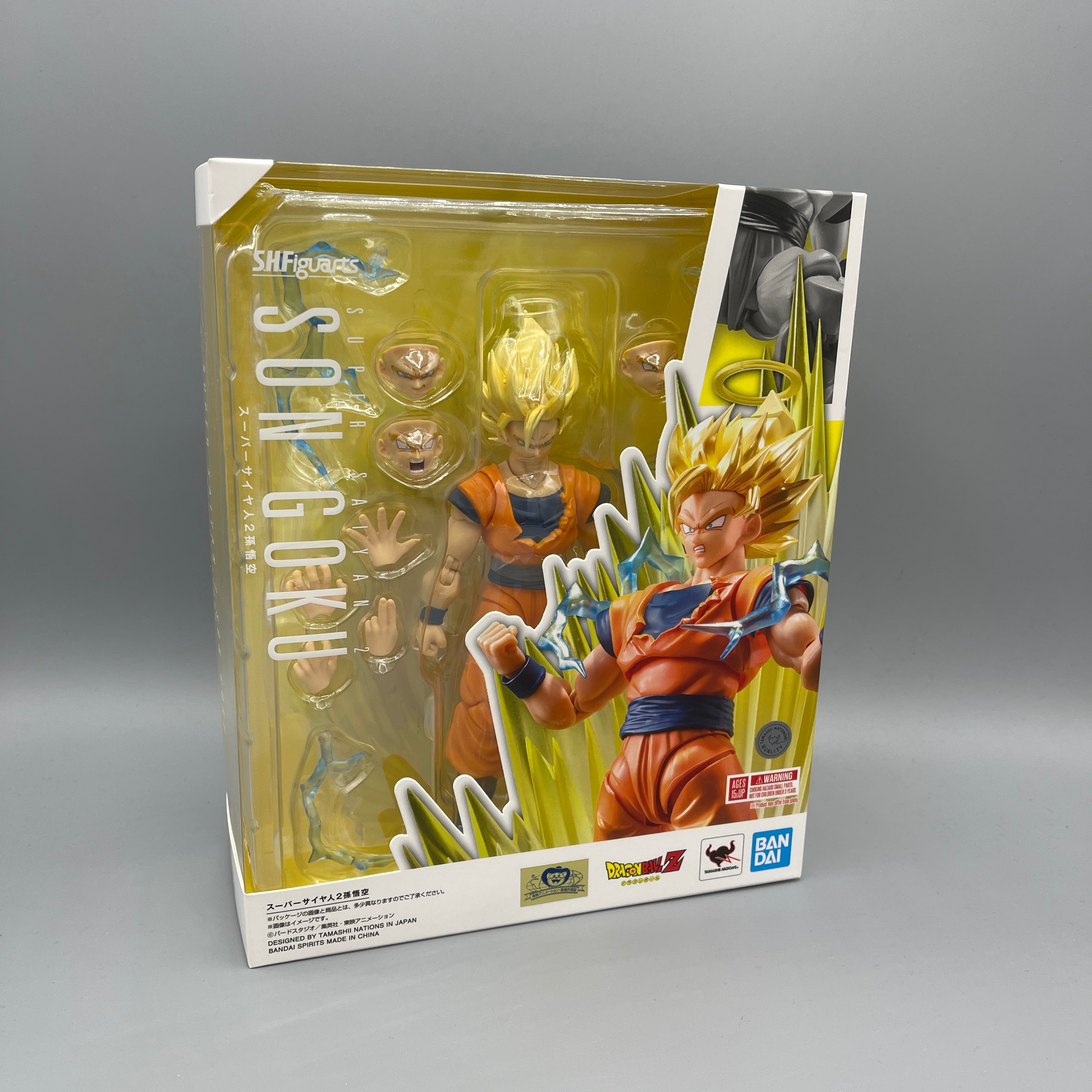 Bandai S.H. Figuarts Dragon Ball Z Son Goku Super Saiyan 2 Action Figure JAPAN EXCLUSIVE